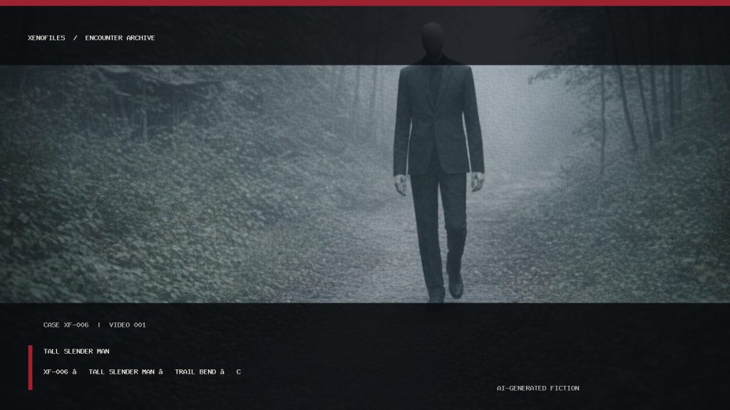 Tall Slender Man XF-006 — Video 001: XF-006 — Tall Slender Man — Trail Bend — Campaign 116 cover artwork