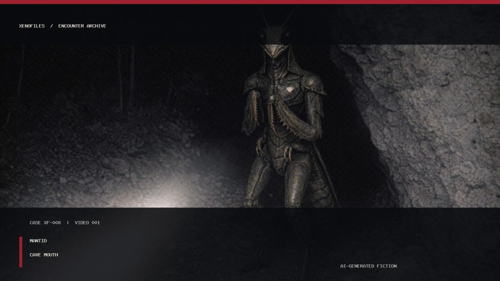 Mantid XF-008 — Video 001: Cave Mouth cover artwork